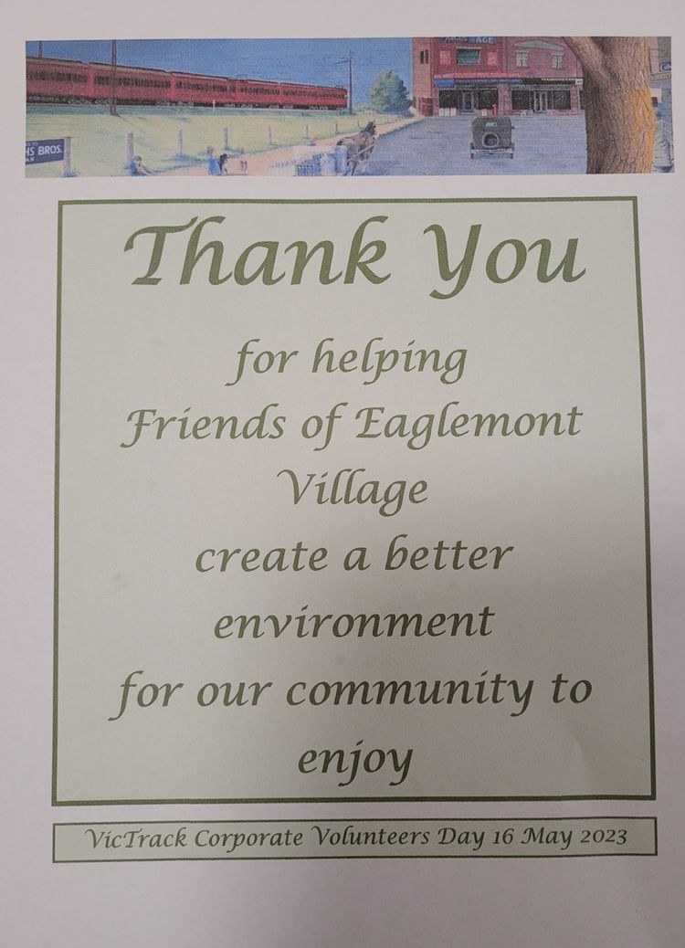 21 May 2023 Newsletter of Friends of Eaglemont Village